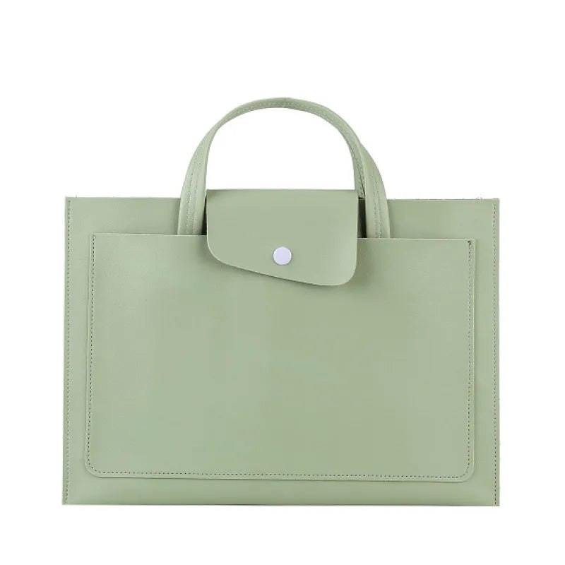 Leather Briefcase for Women ⎜ Elegant Shoulder Bag with Magnetic Fastening and Stylish Design