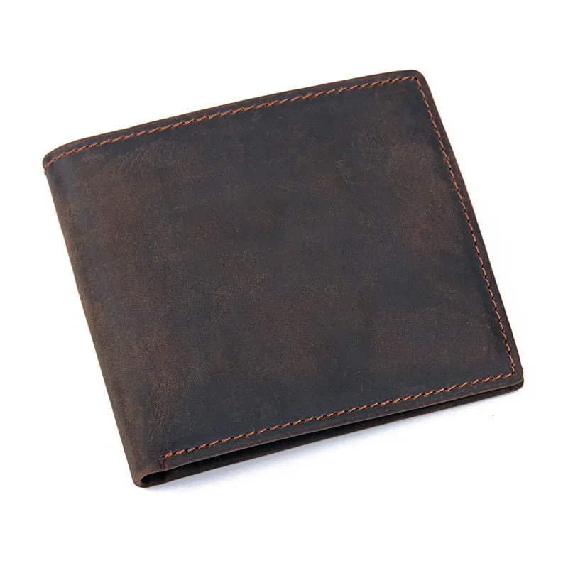 Vintage Men's Wallet ⎜ Classic Leather Wallet with Card Compartment and Coin Pocket