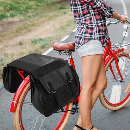 Double Pannier for Pannier Rack ⎜ Robust Rear Pannier with Large Storage Space and Weatherproof Design