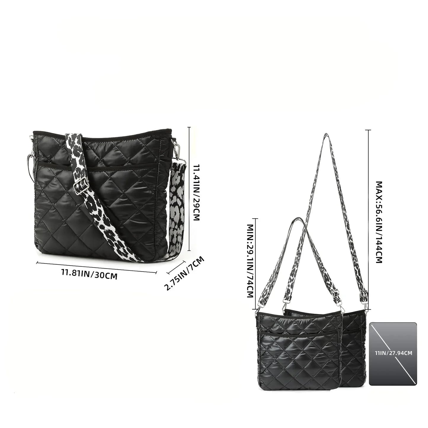 Water - Repellent Nylon Crossbody Bag ⎜ Versatile and Practical with a Robust Design