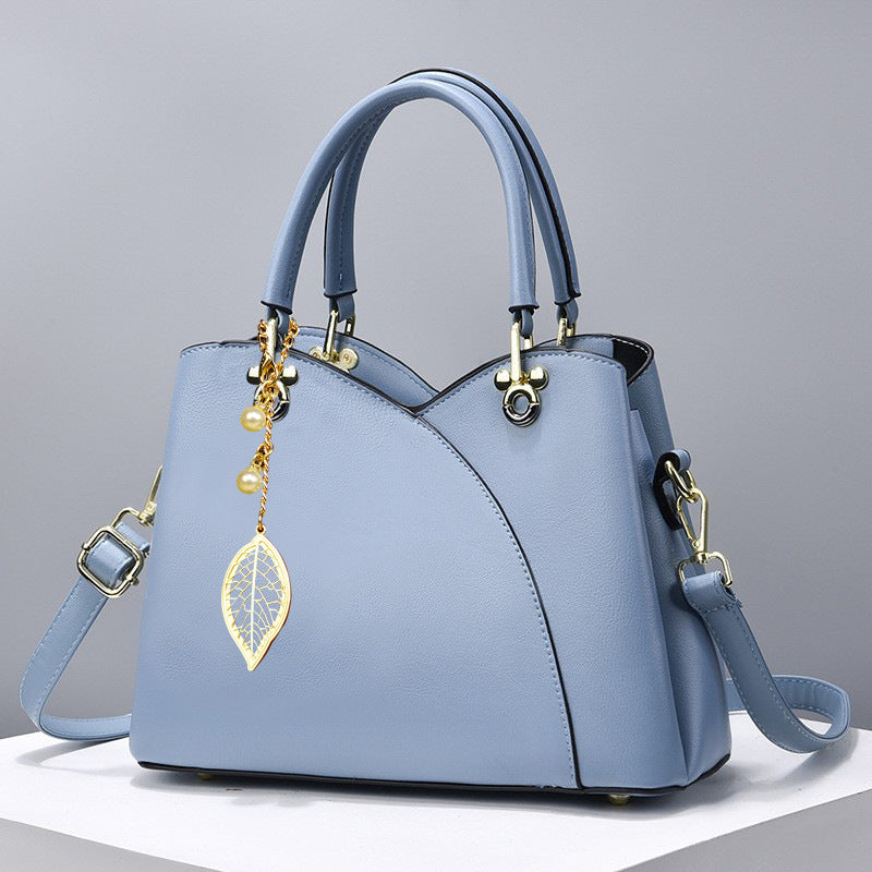 Elegant Handbag for Women ⎜ Fashionable Shoulder Bag with Cherry Pendant