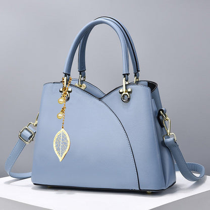 Elegant Handbag for Women ⎜ Fashionable Shoulder Bag with Cherry Pendant