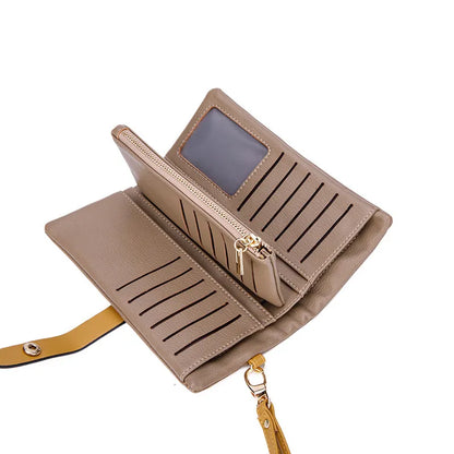 Women's Wallet ⎜ Multifunctional Clutch in Contrasting Design with Zip and Practical Compartments