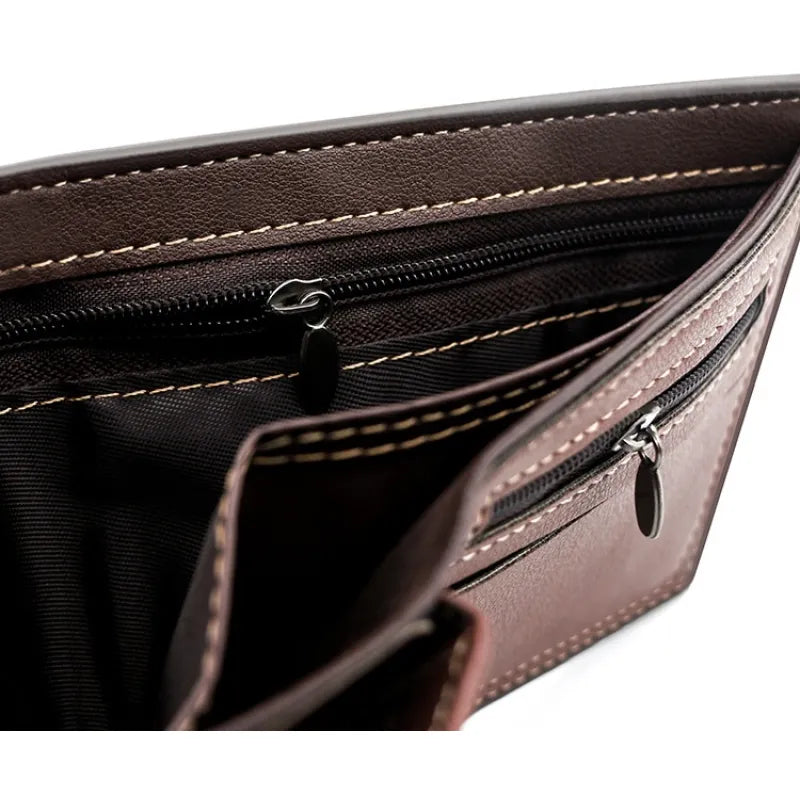 Men's Wallet with Large Capacity ⎜ Triple - Folding with Coin Pocket and Card Compartments