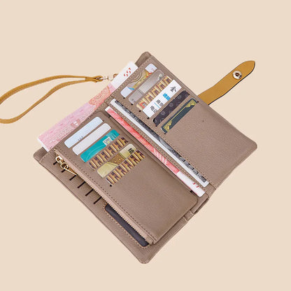 Women's Wallet ⎜ Multifunctional Clutch in Contrasting Design with Zip and Practical Compartments