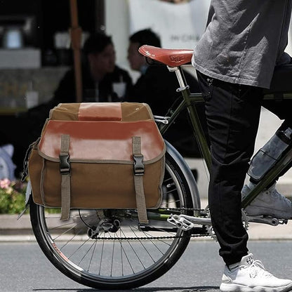 Double Pannier for Pannier Rack ⎜ Robust Rear Pannier with Large Storage Space and Weatherproof Design