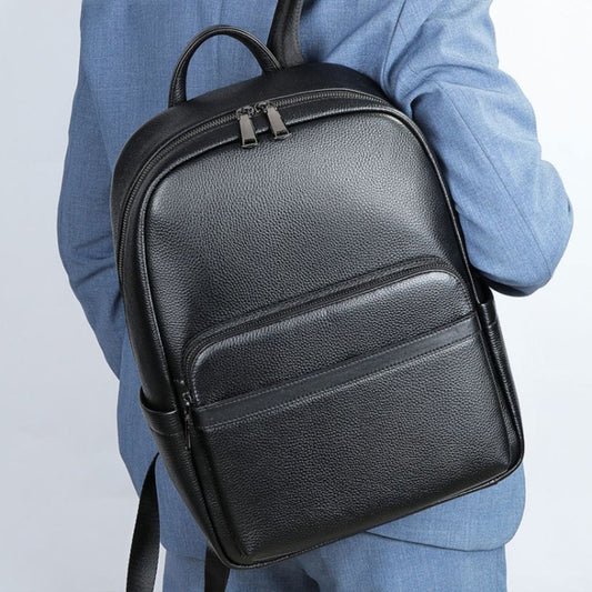 Leather Backpack for Men ⎜ Elegant and Spacious Business Backpack for Work and Travelling