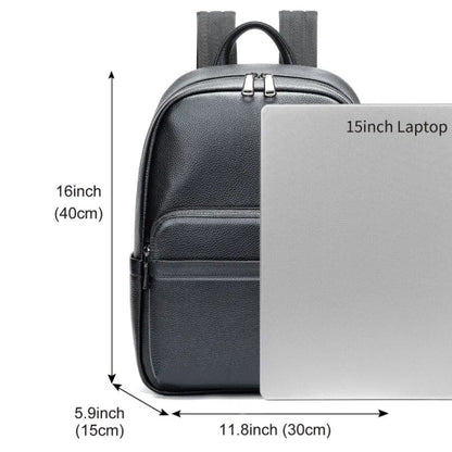 Leather Backpack for Men ⎜ Elegant and Spacious Business Backpack for Work and Travelling