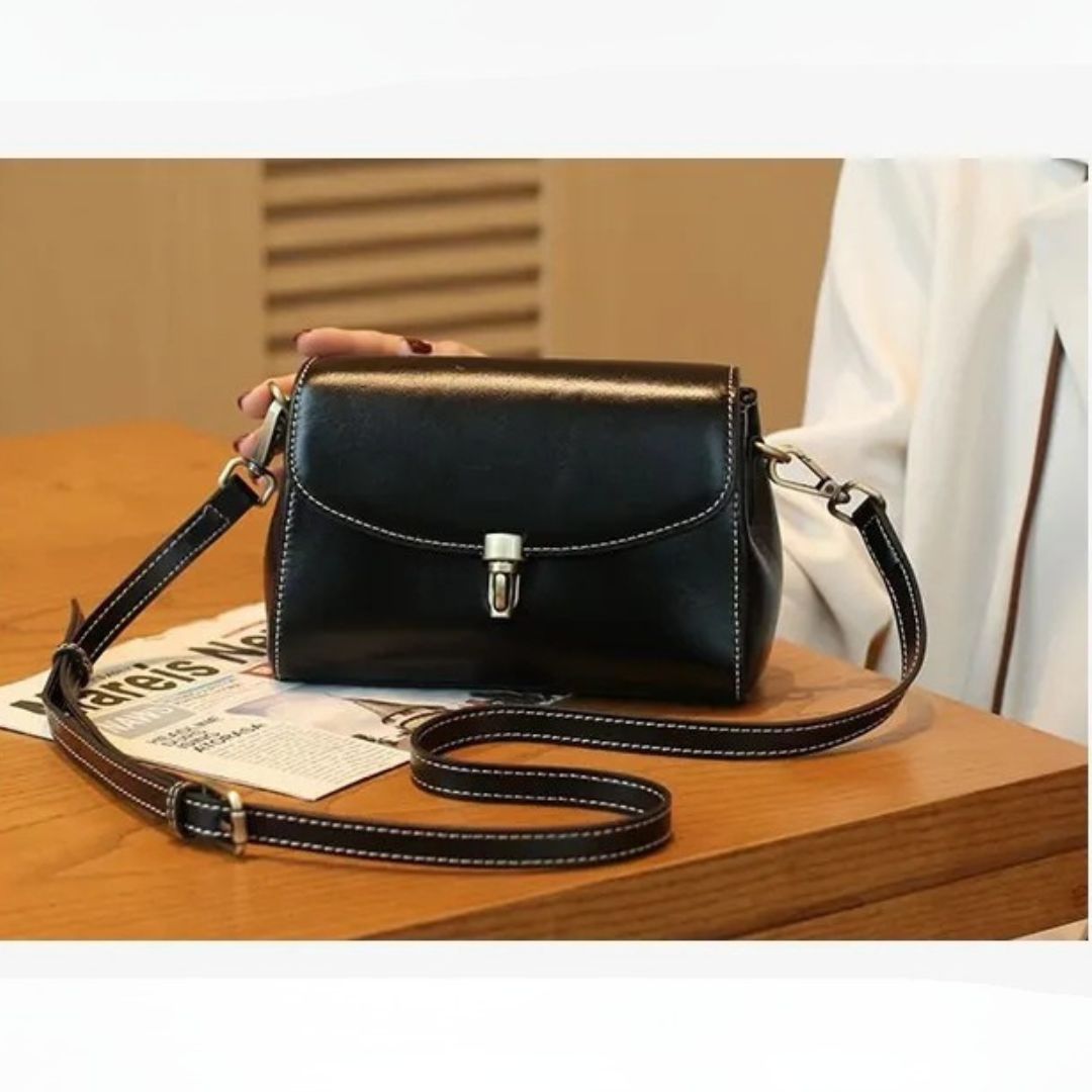 Small Leather Shoulder Bag ⎜ Elegant , Practical Design for Everyday Use