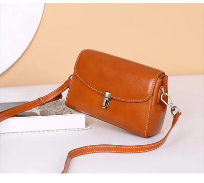 Small Leather Shoulder Bag ⎜ Elegant , Practical Design for Everyday Use