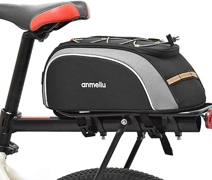 Bicycle Rear Pannier for Pannier Rack ⎜ Waterproof Transport Bag with Large Capacity and Reflective Strips