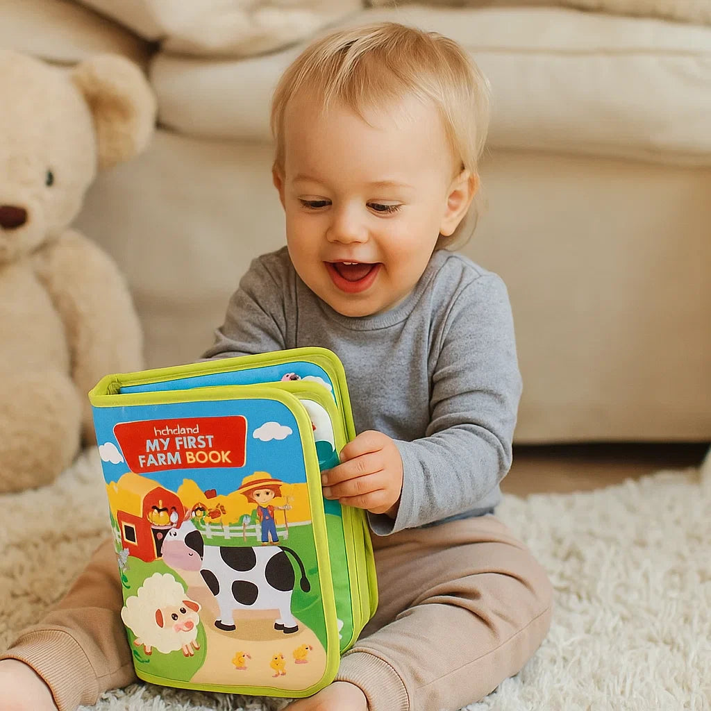 Educational Farm Story Book for Toddlers ⎜ Soft Felt Activity Book for Animal Learning and Fine Motor Skills