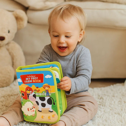 Educational Farm Story Book for Toddlers ⎜ Soft Felt Activity Book for Animal Learning and Fine Motor Skills