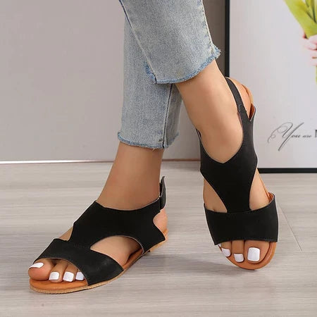 Women's Flat Sandals ⎜ Comfortable Shoes with Straps and an Open Toe Area for a Casual Look