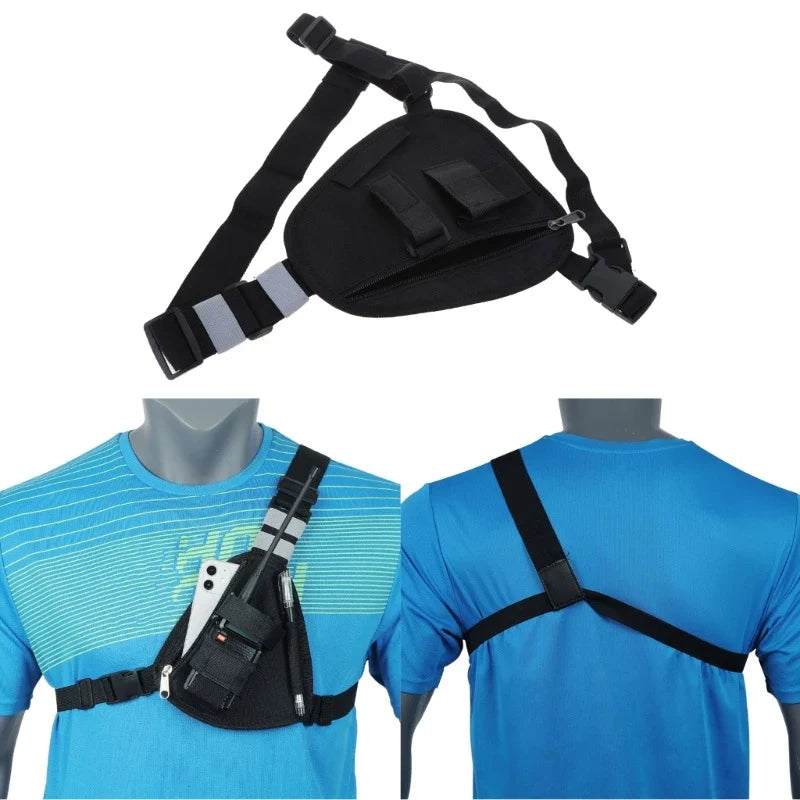 Multifunctional Chest Bag for Men ⎜ Portable Shoulder Bag with Many Compartments for Everyday Use