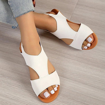 Women's Flat Sandals ⎜ Comfortable Shoes with Straps and an Open Toe Area for a Casual Look