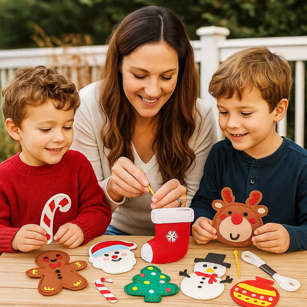 Safe Felt Christmas Set for DIY Sewing