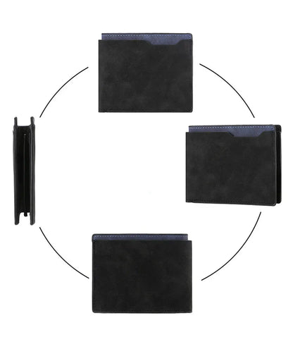 Classic Wallet for Men ⎜ Simple Design with Several Card Slots and Space for Cash