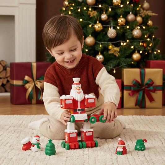2in1 Transforming Christmas Train and Santa Robot