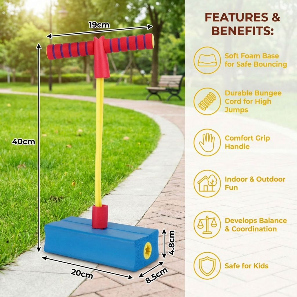Kids Foam Pogo Jumper – Bouncing Toy for Indoor & Outdoor Fun