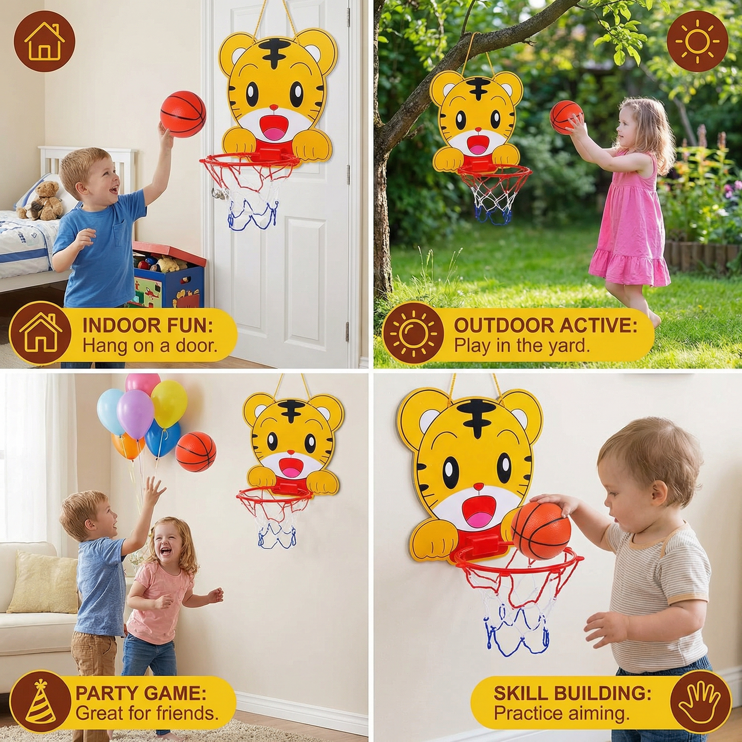 Cute Animal Basketball Set for Kids