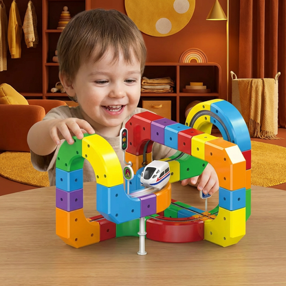 Magic Cube Train Track – Kids Toy