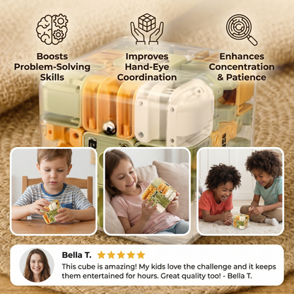 3D Labyrinth Puzzle Cube