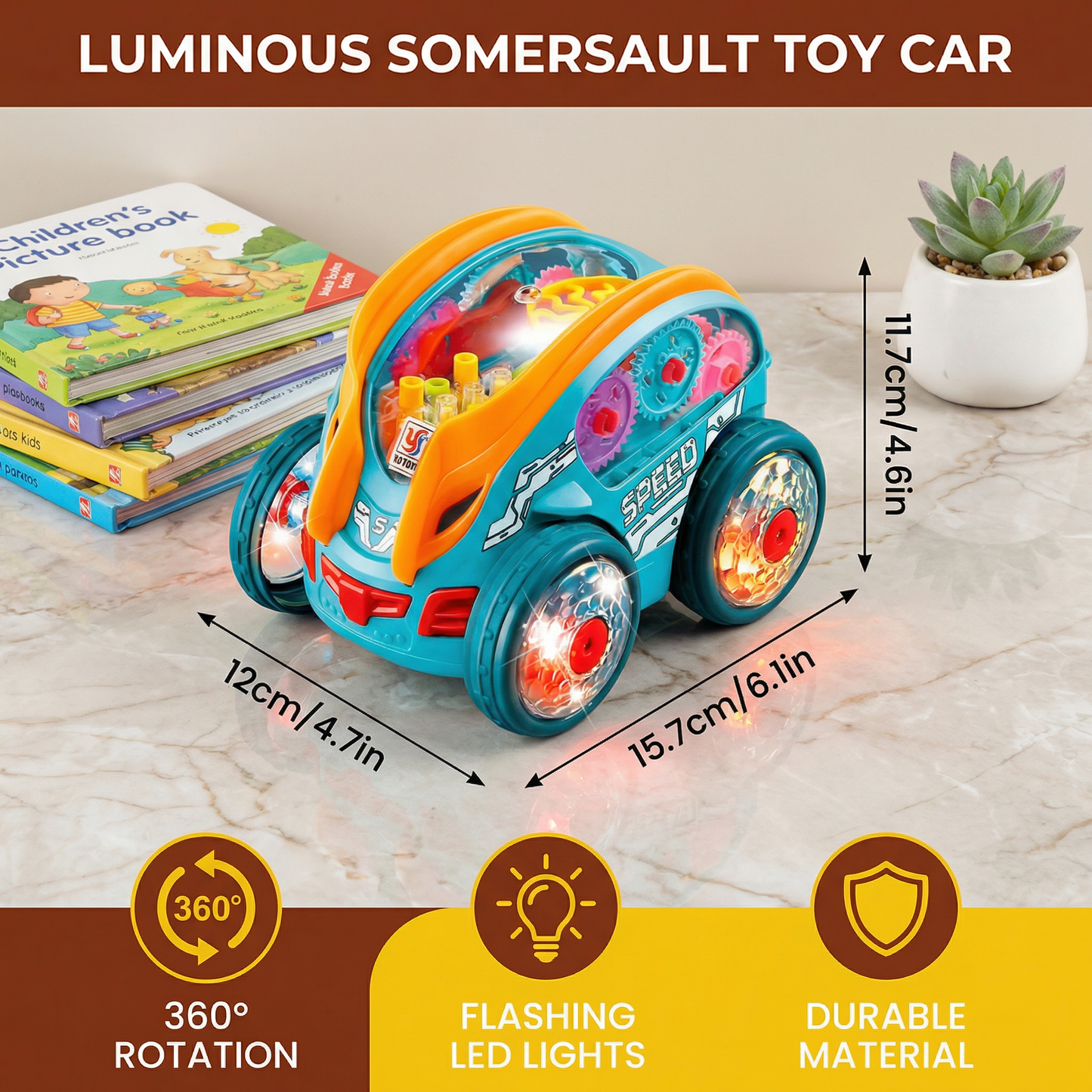 Luminous Somersault Toy Car