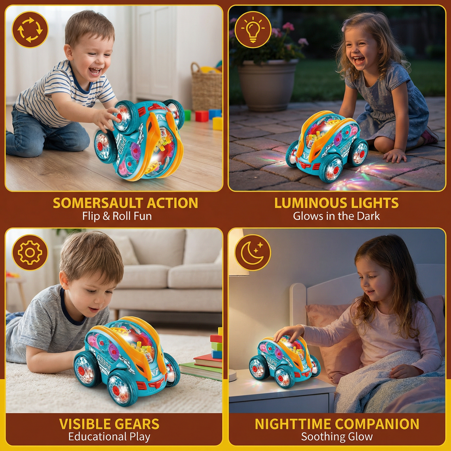 Luminous Somersault Toy Car