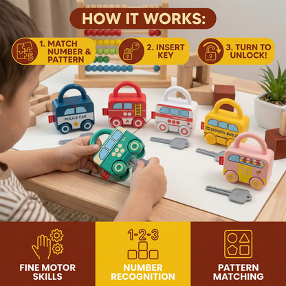 Montessori Key and Lock – Patterns & Colors Toy