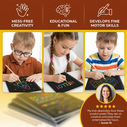 Magical Rainbow Scratch Paper