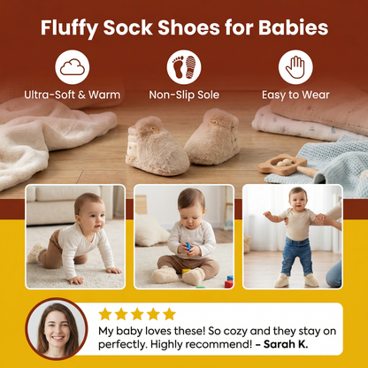 Fluffy Sock Shoes for Babies