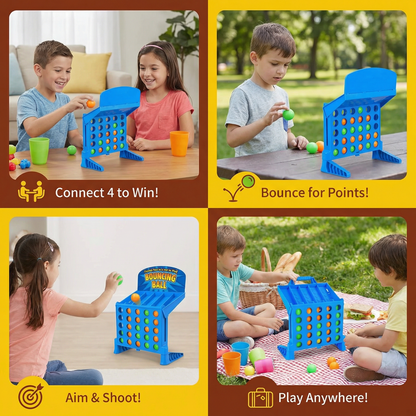 Four in a Row Target Shooting Game